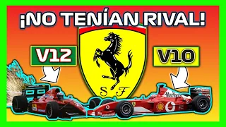 FERRARI F1 🔴 Cuáles son los MEJORES COCHES (y SONIDOS) de la HISTORIA? | Evolución Motores Formula 1