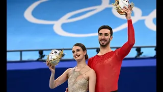 Les Français Gabriella Papadakis et Guillaume Cizeron champions olympiques de danse sur glace