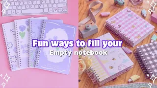 Fun ways to fill your empty notebook 📒