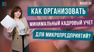 Как организовать минимальный кадровый учет для микропредприятий?