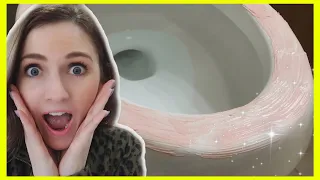 7 Genius TOILET CLEANERS You Didn't Know Existed!! (Toilet Ring Hard Water Stains Too) | Andrea Jean