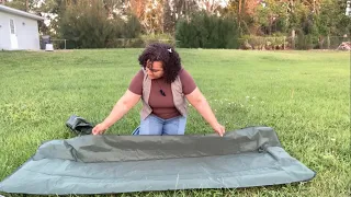 Camping Sleeping inflatable pad with foot pump Review