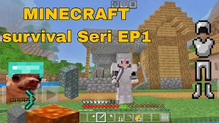 I Play Minecraft😍 survival episode 1 #viral