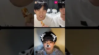 220413 Sungjun IG live (with Taehwan, Suhwan, Gaeun, and Director-nim)