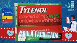 Bula Facilitada do Tylenol Sinus – Para que serve Tylenol Sinus? Tylenol Sinus como tomar? Da sono?