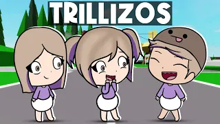 24 HORAS SIENDO BEBÉS TRILLIZOS EN BROOKHAVEN ROBLOX