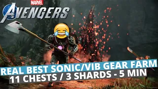 REAL BEST SONIC AND VIBRANIUM GEAR FARM | MARVELS AVENGERS