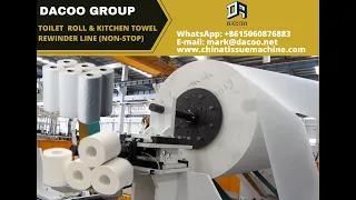 Non Stop Toilet Paper Roll Kitchen Towel Production Line - 2024