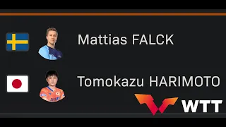 Mattias FALCK  Tomokazu HARIMOTO  Pre-match Rally WTTSingapore 2021