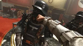 Wolfenstein 2 The New Colossus - Courthouse Battle ( I am death incarnate & no HUD ) 4k/60Fps