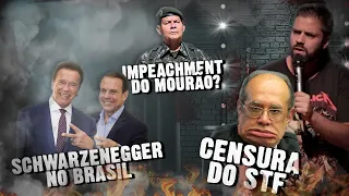 Fábio Rabin - CENSURA do STF /  Danilo Gentili / Schwarzenegger no Brasil / Impeachment do Mourão?