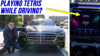 Mercedes S-Class level 3 autonomous driving real-world test on US highway in LA!