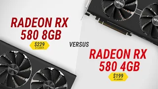 Radeon RX 580 8GB vs Radeon RX 580 4GB in 20 games in 2020 | Full HD