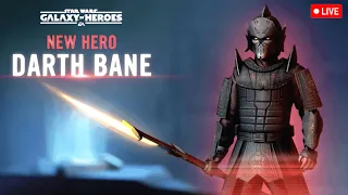 Darth Bane 7 Star Unlock + Gameplay Testing LIVE - Star Wars: Galaxy of Heroes