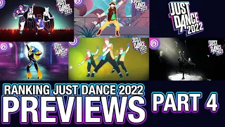 Ranking Just Dance 2022 previews! Part 4!