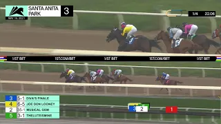 Joe Don Looney wins Race 3 on Sunday May 16th, 2021 at Santa Anita Park.