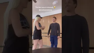 This is how she came to rehearsals 😂🤭🤣|Credit: Lele Pons | #giggleplaylist #funnyvideo #comedy #lele