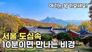 가장 쉽게 만나는 절경! 도심 속 사찰 여행 🚈 서울 근교 당일치기 여행 | 뚜벅이 대중교통 국내여행 | Trip in korea