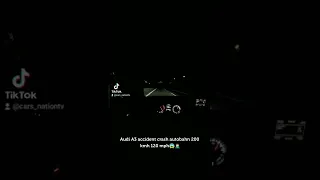 Audi A3 accident crash autobahn 200 kmh 120 mph😱🤦🏻‍♂️ #shorts