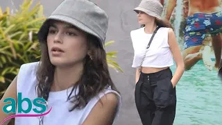 Kaia Gerber rocks crop top for shopping trip with friends in Malibu   | ABS US  DAILY NEWS