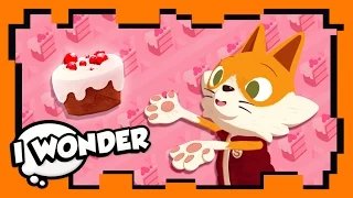 I Wonder - Episode 12 - Stampylonghead (Stampy Cat) & Wizard Keen - Baking a Cake! WONDER QUEST