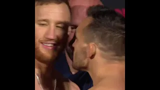 Justin Gaethje vs Michael Chandler Weigh-in face-off