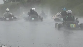 Rotax 177 Final in Pouring Rain produces excitement and drama! LGK 2021 Champs. Rd 2.