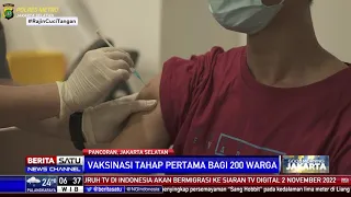 Polsek Pancoran dan Siloam Hospitals Mampang Gelar Vaksinasi Gratis