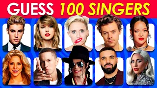 Can You Guess The Singer in 3 Seconds? 100 Famous Singers 🎤💯