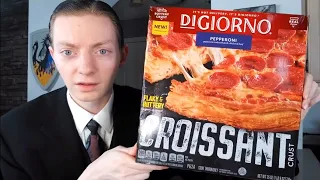 DiGiorno NEW Croissant Crust Pizza Review!