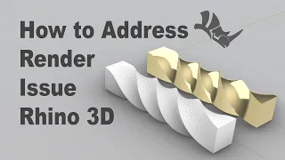 Rhino 3D Render View Issues- FIXED! #387