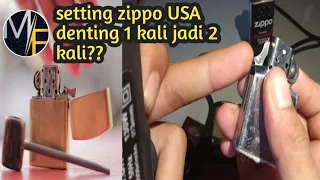 cara setting mengubah Zippo denting 1 kali menjadi 2 kali