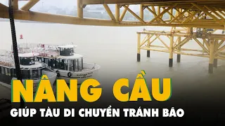 Đà Nẵng nâng nhịp cầu Nguyễn Văn Trỗi để tàu đi tránh bão; Mưa lớn, nhiều tuyến đường bị ngập