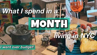 What I Spend in a MONTH living in NYC | I went OVER BUDGET #debtfreejourney