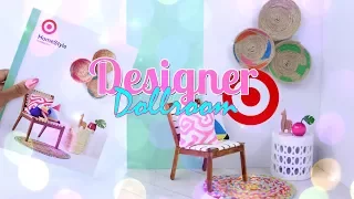 DIY - How to Make: Designer Doll Room | Make a Doll Room from a Target Catalog