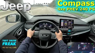 2023 Jeep Compass S 4xe PHEV 240 PS TOP SPEED AUTOBAHN DRIVE POV