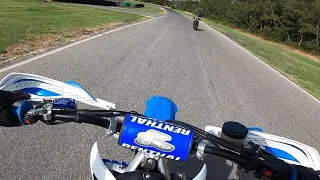 TM SMX 450 CHASING HONDA CRF 450R SUPERMOTO