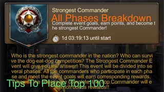 Place Top 100 Easy | Strongest Commander | Age Of Origins | Walkthrough for Each Phase