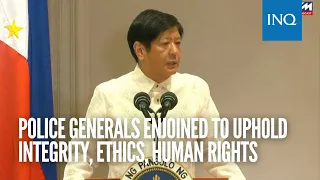 Police generals enjoined to uphold integrity, ethics, human rights