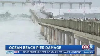 OB Pier Damaged By High Surf