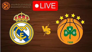 🔴 Live: Real Madrid vs Panathinaikos | EuroLeague 2023-2024 | Live Play by Play Scoreboard