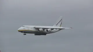 Antonov AN-124 UR-82029 arrival at East Midlands airport on the 27/12/22