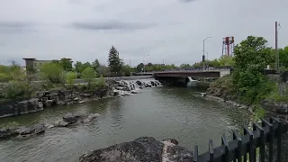 Amazing Walk Tour at Snake River of  Twin Falls, Idaho. Virtual Walk of City from Road Trips.