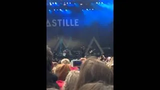 Bastille singing scrubs at weston park vfestival 2014