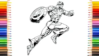 Captain AMERICA New Suit Coloring Pages | Put A Little Spider-Man Design Coloring Pages