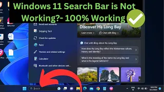 Windows 11 Search Bar is Not Working - 4 FIXES -2023