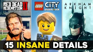 15 INSANE Details in Video Games (RDR2, Arkham Knight & More)