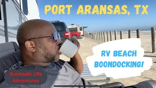 RV Beach Boondocking - Port Aransas