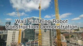 DaFang AI Wall Finishing Robot Construction Demonstration