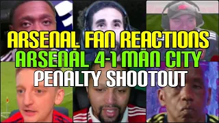 ARSENAL FANS REACTION TO ARSENAL vs MAN CITY PENALTIES | FANS CHANNEL